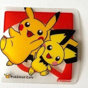 LIMITED COLLECTION‎ Japan Pokemon cafe 1st anniversary Pikachu clear coaster